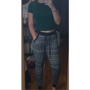 Aztec joggers